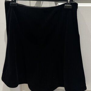 GIORGIO ARMANI BLACK VELVET FLARE CLASSIC SKIRT SIZE 46 - waist 34